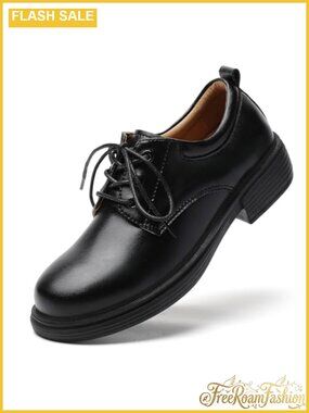 Patent Leather Oxfords Lace Up Dress Work Uniform Shoes